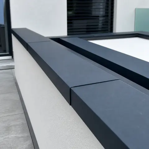 Milchglas Terrassenbrüstung